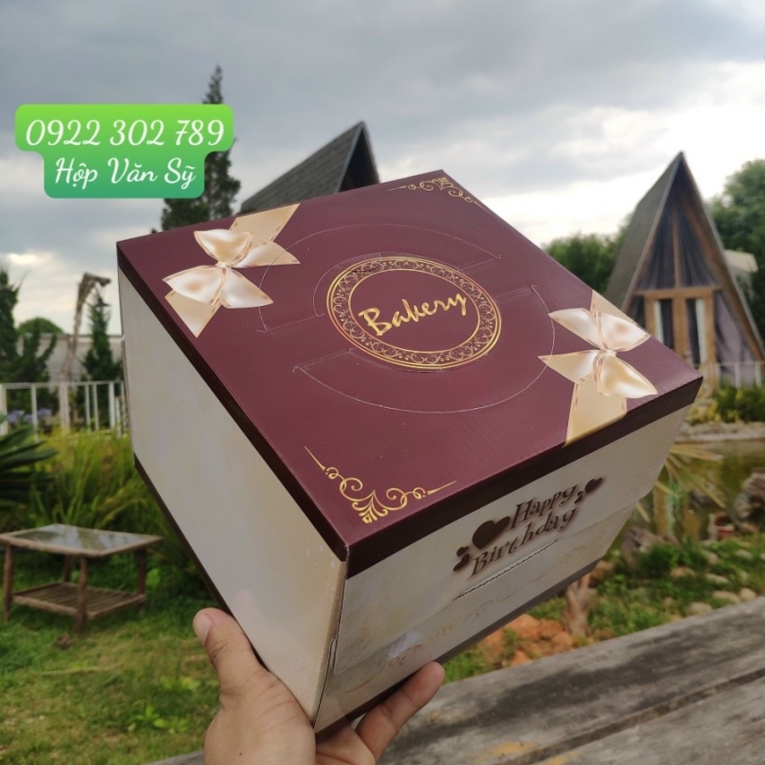 Hộp bánh sinh nhật mã SCL Nơ