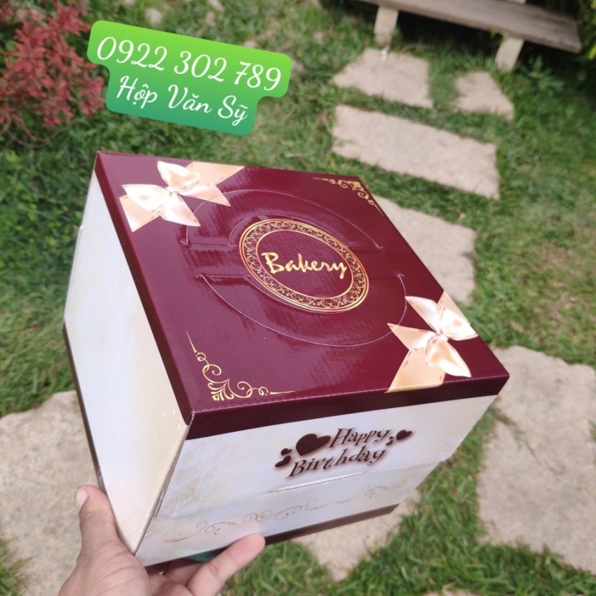 Hộp bánh sinh nhật mã SCL Nơ