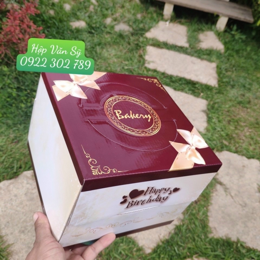 Hộp bánh sinh nhật mã SCL Nơ