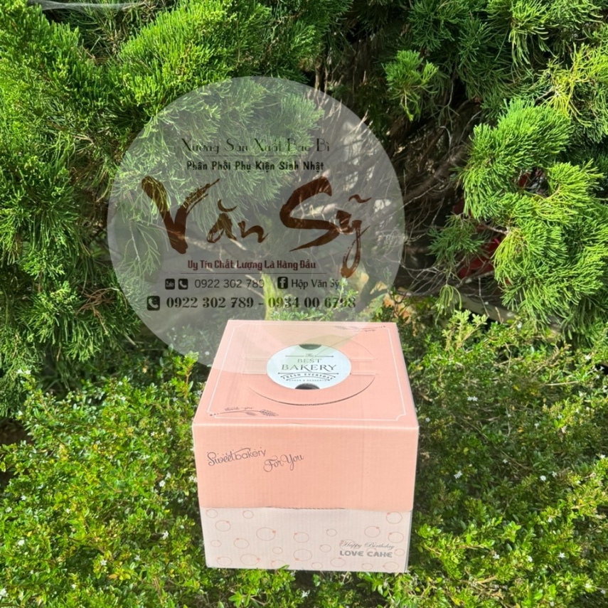 Mẫu Hộp Bánh Kem Cao 18cm - Mã H8
