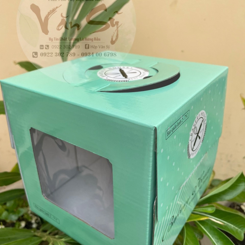 Mẫu Hộp Bánh Kem Cao 16cm - 20cm - Mẫu Trắng