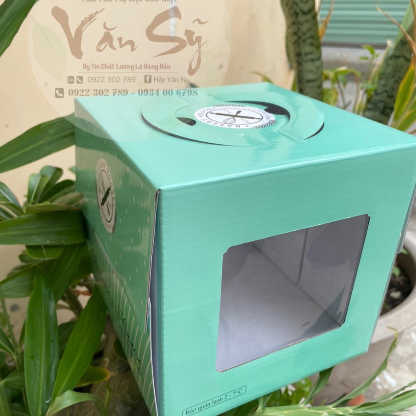 Mẫu Hộp Bánh Kem Cao 16cm - 20cm - Mẫu Trắng