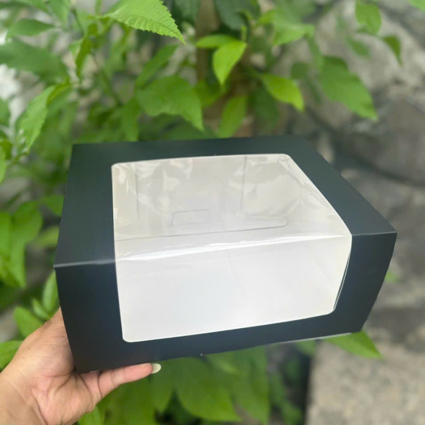 Hộp Nắp Kính 26x20x12 - Màu Đen - Hàng Có Sẵn
