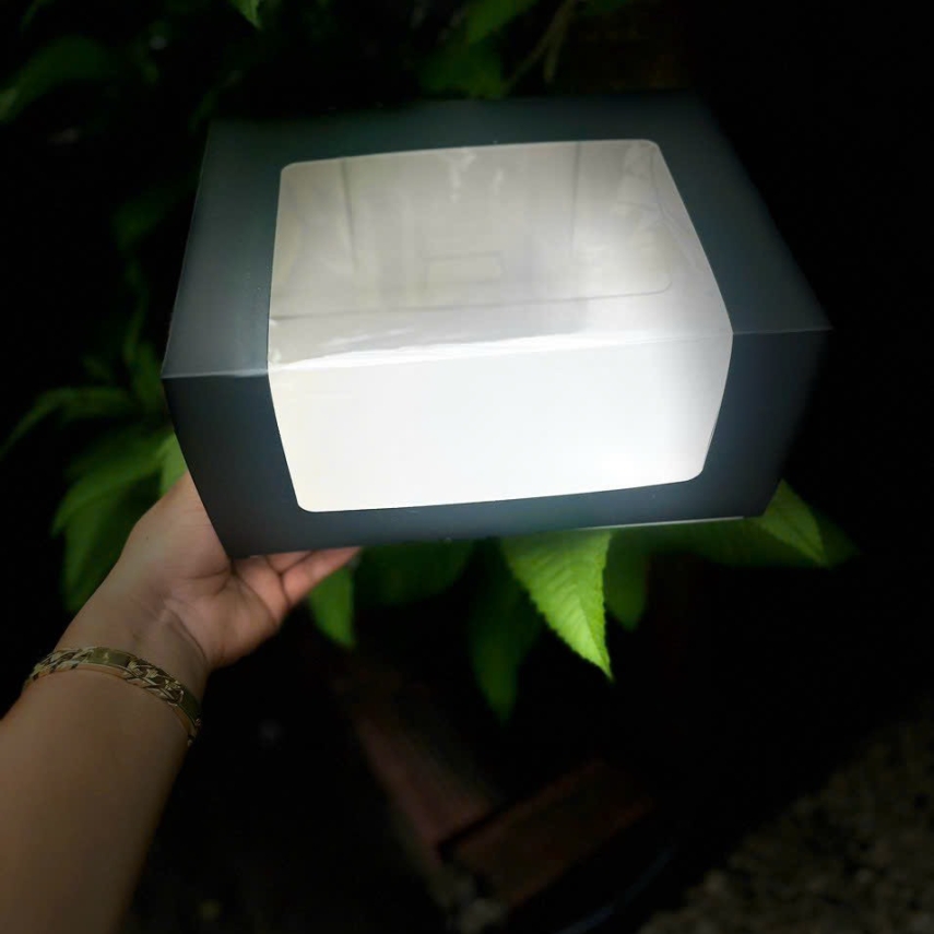 Hộp Nắp Kính 26x20x12 - Màu Đen - Hàng Có Sẵn