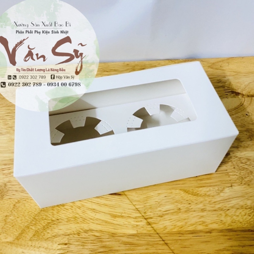 Hộp Bánh Cupcake - 1 - 2 - 4 - 6 - 12 Bánh